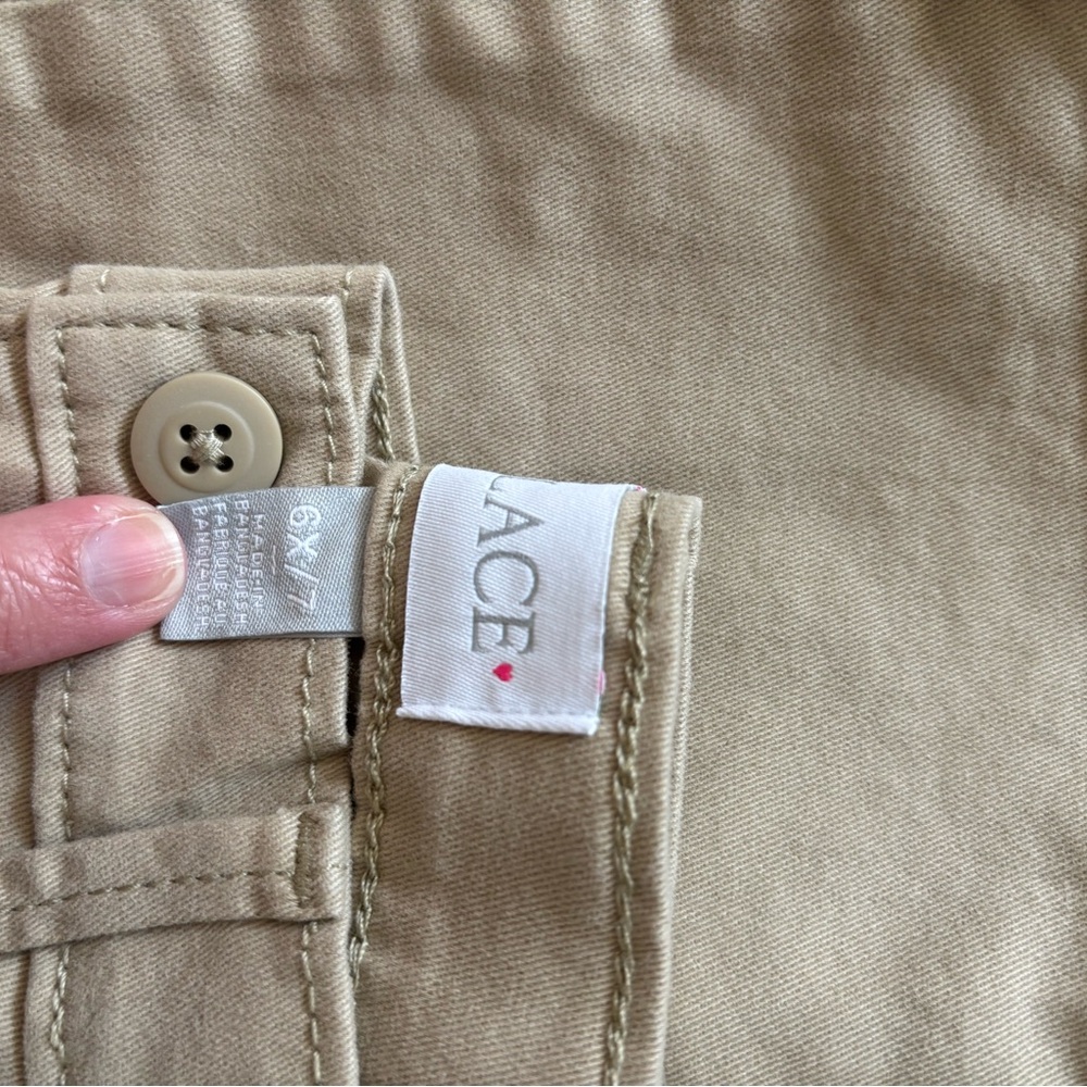 The Childrens Place Kids Uniform Stretch Chino Pants - Tan - Picture 3 of 6